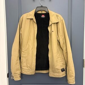 Quiksilver Men's Beige fall/Winter Jacket 100% cotton shell